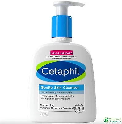 £8.49 • Buy Cetaphil Gentle Skin Cleanser Dry Sensitive Face Body Wash Fragrance Free 236ml