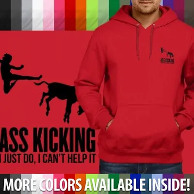 Ass Kicking Humorous Kick Boxing Fighter Fighting Pullover Hoodie Jacket Sweater • $35.98