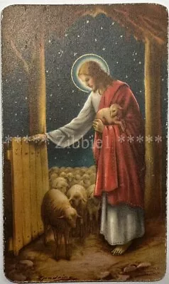 The Good Shepherd Vintage Holy Devotional Prayer Card. • $5.50