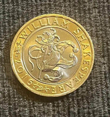 £2 • Buy William Shakespeare 2 Coin Jester