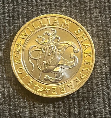 £2 • Buy William Shakespeare 2 Coin Jester