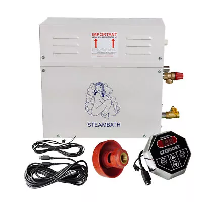 3/9/12KW Sauna Steam Shower Generator Self Draining Steam Shower W/Control Panel • $222