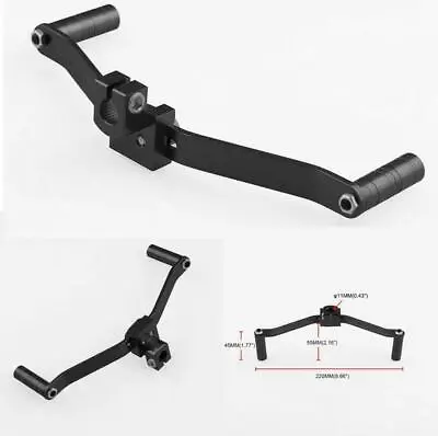 2 Way Gear Shift Lever Pedal Footrest Shifter Black Universal Motorcycle Dual • $9