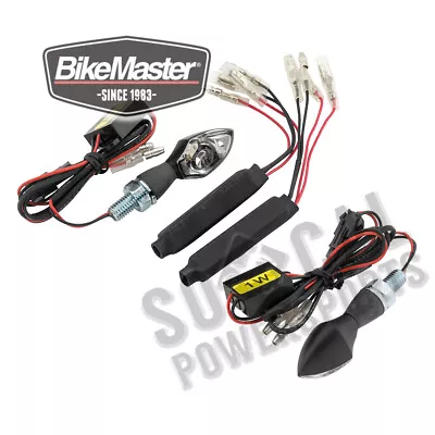 BikeMaster Micro Bright Turn Signals - Chrome - FA44-BLK • $59.83