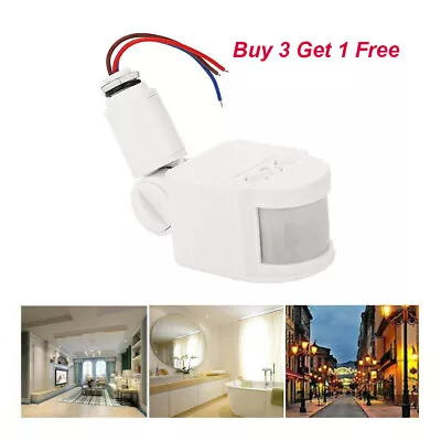 Outdoor 180 ° LED Security PIR Infrared Motion Sensor Detector Switch Wall Light • $6.99