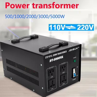 5000Watt Voltage Converter Transformer Step Up & Down 110V To 220V To 110V Power • $78.99