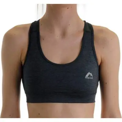 £7.49 • Buy More Mile Womens Train To Run Crop Top Grey Lightweight Support Sports Bra