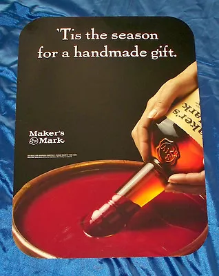 Maker's Mark Whiskey Promotional Holiday Sign / Poster 18 X 24 • $5.25