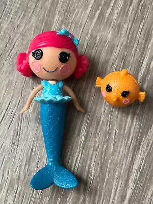 Lalaloopsy Mini 3” Mermaid Coral Sea Shells Doll Plus Fish • $7.95