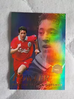 Merlin Premier Gold 98 Hotshot Card H3 Robbie Fowler • £5