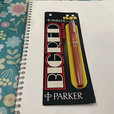 VTG Parker Pen Big Red Ball Pen In Package Unopened • $9.99