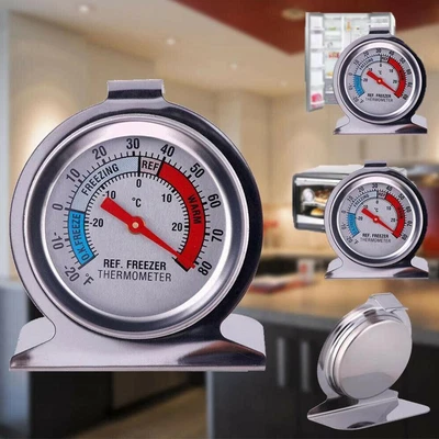 £4 • Buy Steel Refrigerator Freezer Thermometer Dial Temperature Gauge New