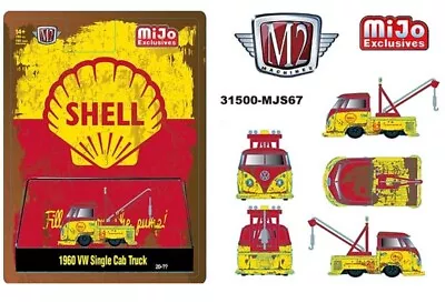 M2 Machines 1:64 1960 Volkswagen Single Cab Tow Truck Shell Oil MiJo Exclusive🔥 • $9.98