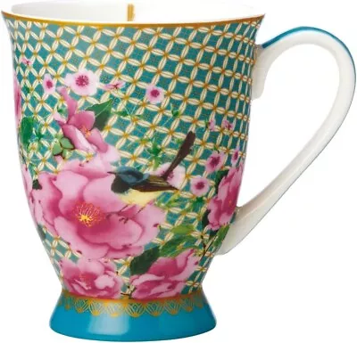 Maxwell Williams Teas C's Silk Road Footed Mug 300ML Aqua Gift Boxed-Au • $16.49