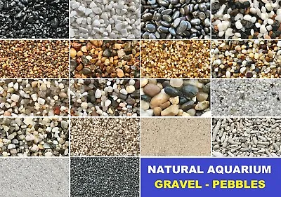 Aquarium Natural Gravels Gravel Pebbles Stones Fish Tank Aquascape Terrarium • $14.50