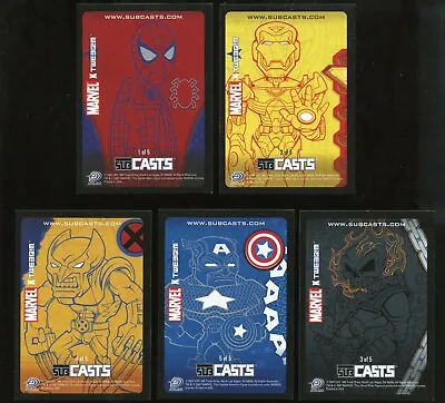 2007 Upper Deck Marvel Masterpieces Series 1 5-Card Subcasts Set • $5.89