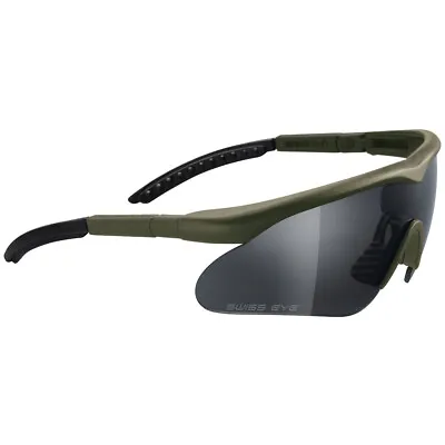 Tactical Ballistic Safety Army Glasses Sunglasses Impact Raptor 3 Lenses Olive • £43.95