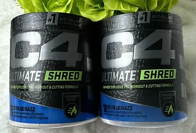 2x C4 Ultimate Shred Pre Workout Powder - 12 Servings Icy Blue Razz BB 04/2024 • $14.90