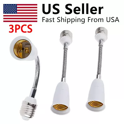 3PCS E27 To E27 Light Bulb Socket Extender Adapter All Directional Adjustable • $9.99