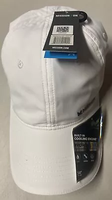 Mission Cooling Hat White UPF 50 Outdoor Performance Cap  **same Day Ship • $15