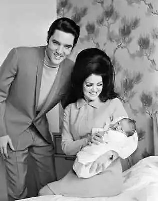 Elvis Priscilla & Lisa Marie Presley Family Picture Photo Print 8.5  X 11  • $12.50