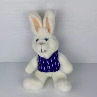 Cadbury Great Bunny Plush Toy White 29cm Soft Rabbit Toy Purple Waistcoat Easter • $23.95