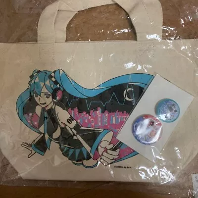 Japan Vocaloid Hatsune Miku Tote Bag And 2 Can Badge Service Price Popular Item • $6.90