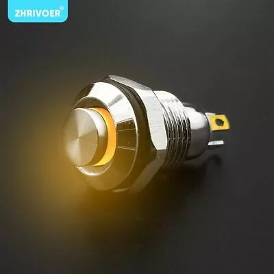 10MM Metal Push Button Switch LED Waterproof Momentary Latching Self-Reset 4Pins • $8.99