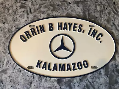 Orrin B. Hayes Mercedes Oldsmobile License Plate Kalamazoo MI • $19