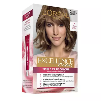 L'Oréal Paris Excellence Crème Permanent Dark Blonde Hair Colour 7 • £13.72