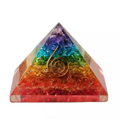 Orgone Energy Pyramid - Chakra Healing Meditation Crystal Orgonite • $40.99