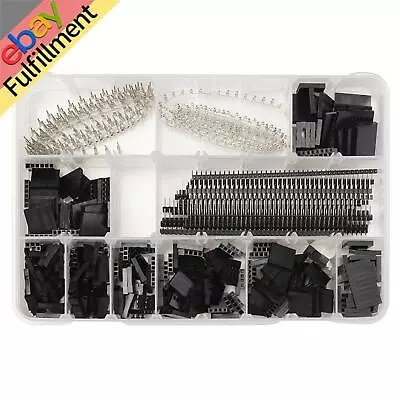 1450pcs 2.54mm DuPont Shell Jumper Head Single Double-layer Connector Shell Kit • $25.05