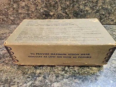 EMPTY BOX - Vintage WW2 Era US Military Goggles - 8465-01-004-2893 • $8.99