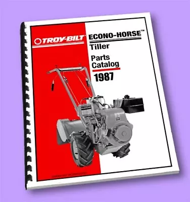 TROY-BILT 1987 ECONO-HORSE - PARTS MANUAL - 24 Pages Of Info! • $34.99