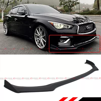 FOR 18-24 Infiniti Q50 Base Luxe Winglet Style Front Bumper Lip Spoiler Splitter • $129.99