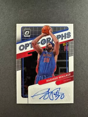 Rasheed Wallace 2021-22 Panini Donruss Optic Opti-Graphs Auto /99 #OG-RWL • $35