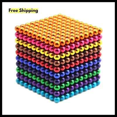 £19.10 • Buy 1000pcs Magnetic Magic Puzzle Balls Blocks Building Block Stress Relief Ball UK