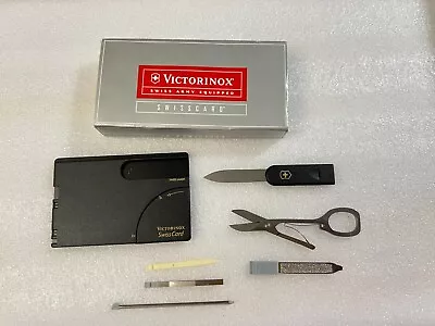 Swiss Army Black Swisscard Victorinox Wallet Knife • $46.99