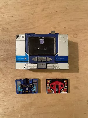 Transformers G1 Original Vintage Takara 1983 Soundwave With 2 Cassettes • $49.99