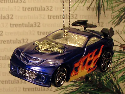 Custom 2003 Mercedes-Benz SLR McLaren Blue W Flames CHRISTMAS TREE ORNAMENT Xmas • $10.99