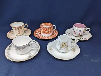 5 Set Lot Vintage Limoges Austria Limoges Spode Demitasse Cup & Saucer Sets • $24.99