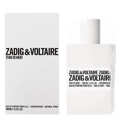 Zadig & Voltaire This Is Her Eau De Parfum 100ml Spray New & Sealed • £59.95