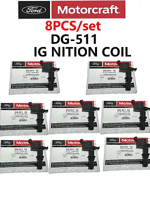 8PCS Genuine Motorcraft Ignition Coils OEM DG-511 For 04-08 Ford F150 Expedition • $129.99