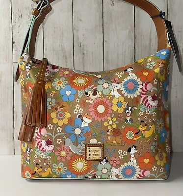 RARE Dooney & Bourke DISNEY Annual Passholder Exclusive 🌼 PETS Hobo Satchel Bag • $210.50