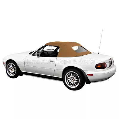 Miata Convertible Top (1990-05) Tan Cabrio Vinyl With Zippered Glass Window • $458.10