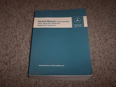 1978-1980 Mercedes Benz 450SL 450SLC Factory Shop Service Repair Manual 1979 • $251.45