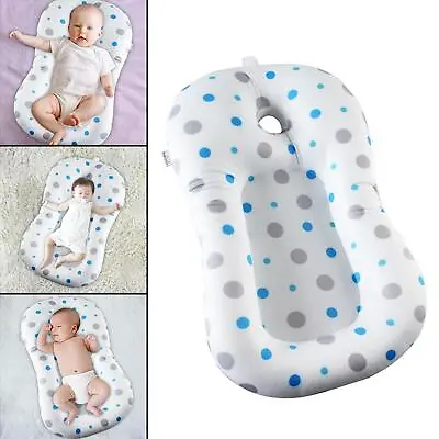 Baby Bath Pillow Anti-Slip Foldable Soft Baby Bath Tub Pad Bath Support Seat • £16.18