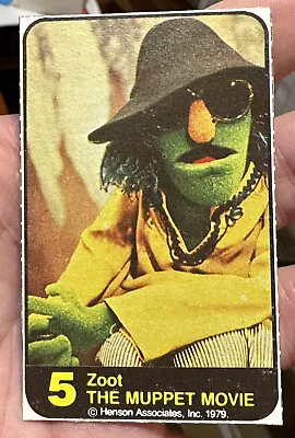 The Muppet Movie Card #5 ZOOT General Mills Vintage 1979 HARD TO FIND ** RARE ** • $14.99