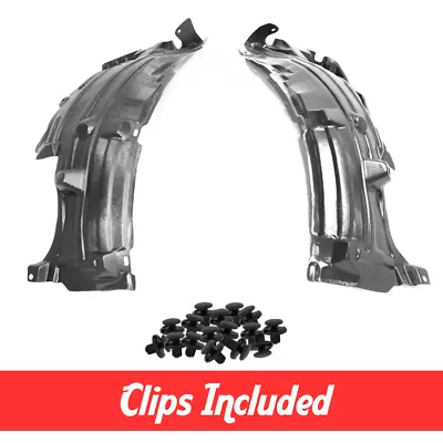 Driver & Passenger Side Fender Liner Set W/ Clips For 2003-2007 G35 Coupe • $41.99