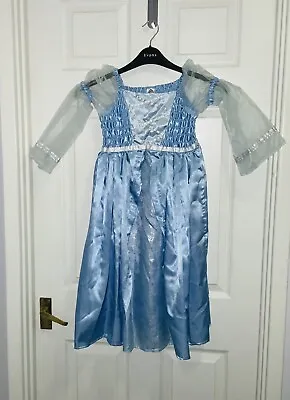 VINTAGE Narnia WHITE WITCH Ice Queen Costume Kids 4-7 Yrs Fancy Dress Woolworths • £14